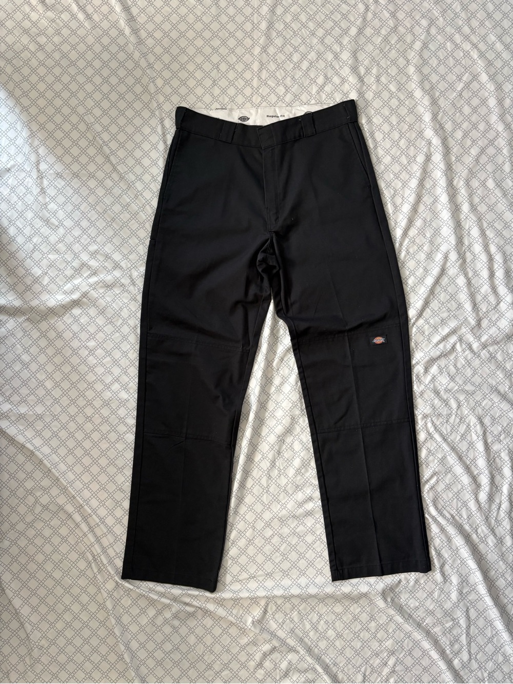 Dickies Black Regular Fit Double Knee Work Pants 34 x 34